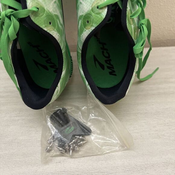 BROOKS MACH 15 MENS SZ 13 GREEN CROSS COUNTRY FLAT RUNNING SHOES - Picture 10 of 13